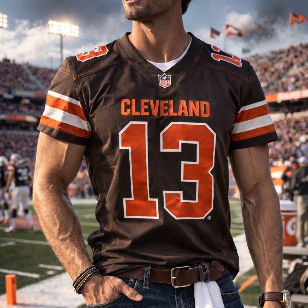 Nike Cleveland Browns Beckham Jr #13 Dawg Pound Jersey